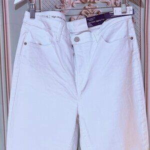 Talbots White High-Waist Crop Jegging | Flawless Fit, Size 14 NWT